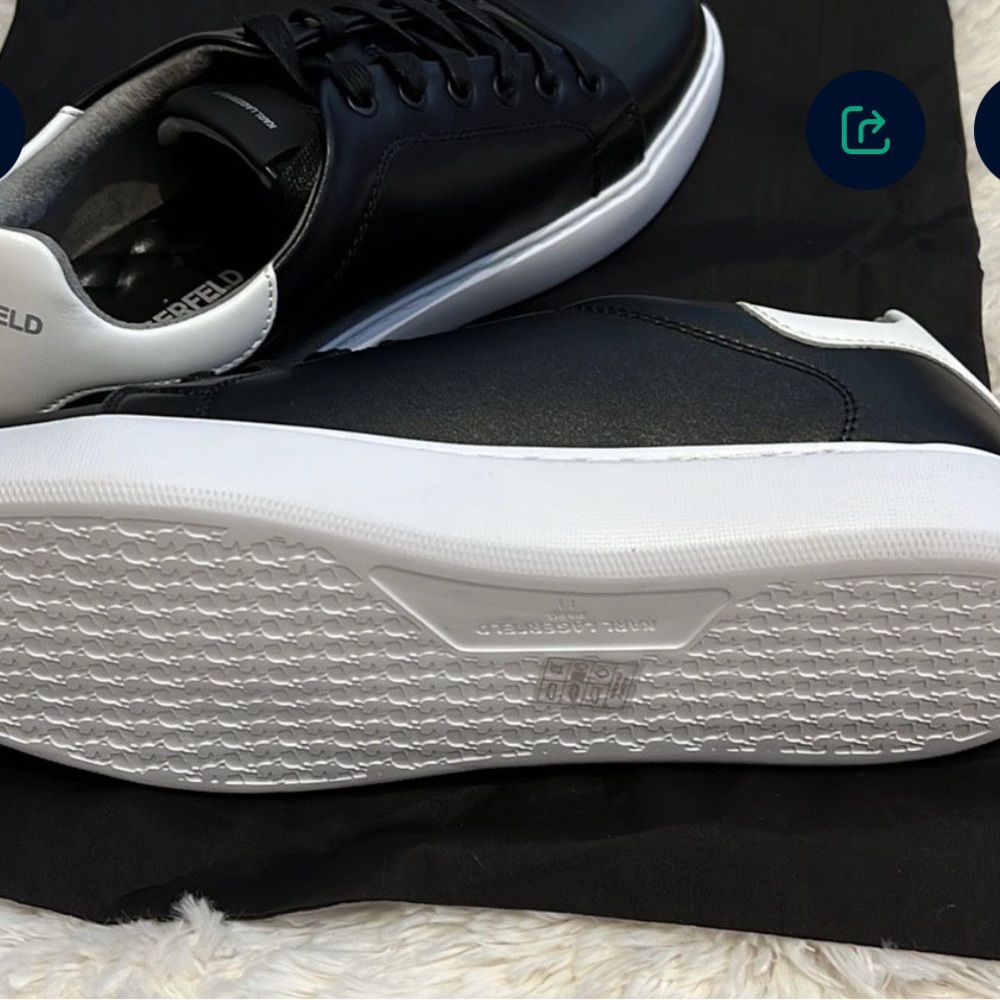 Karl Lagerfeld MEN'S KARL HEAD RECYCLED
LEATHER SNEAKER
